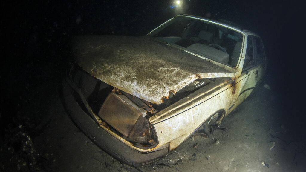 underwater car wreck