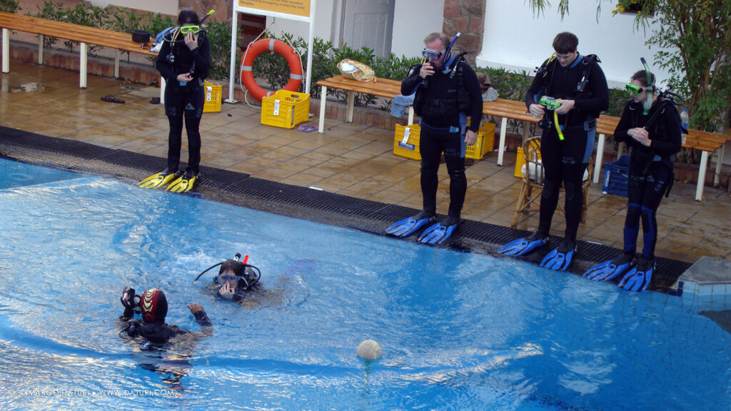 scuba diving training